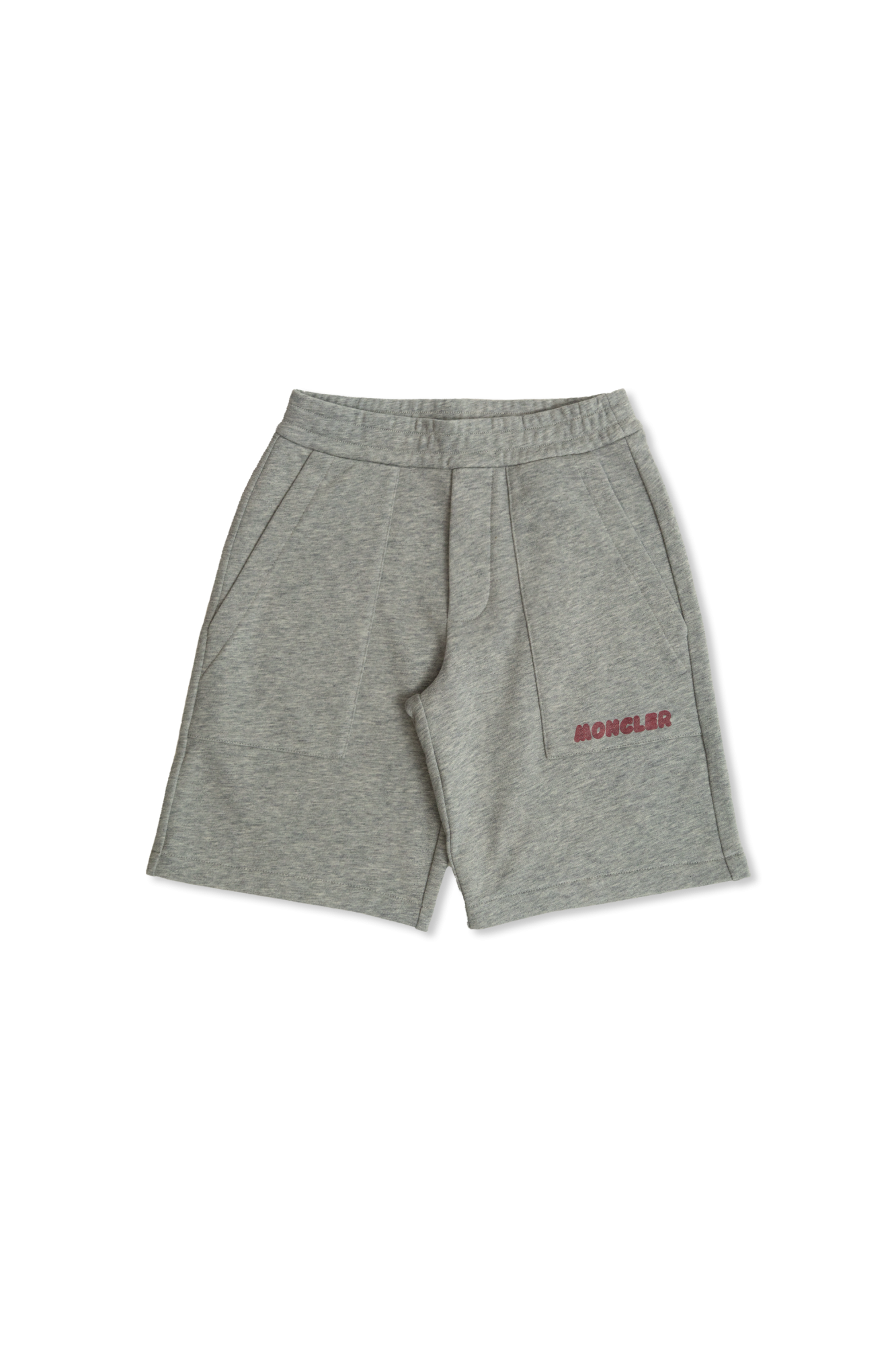 Grey Sweat shorts with logo Moncler Enfant - Vitkac AS